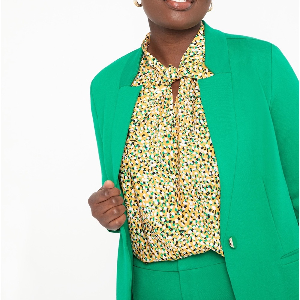 Green ELOQUII blazer